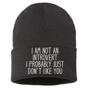 Funny Antisocial Introvert Sustainable Knit Beanie