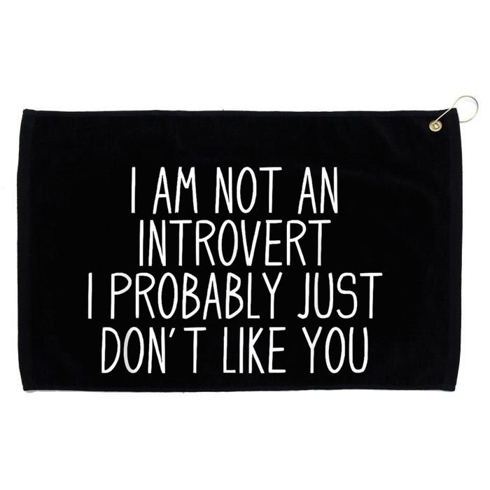 Funny Antisocial Introvert Grommeted Golf Towel