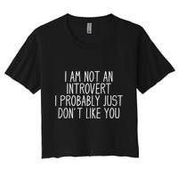 Funny Antisocial Introvert Crop Top