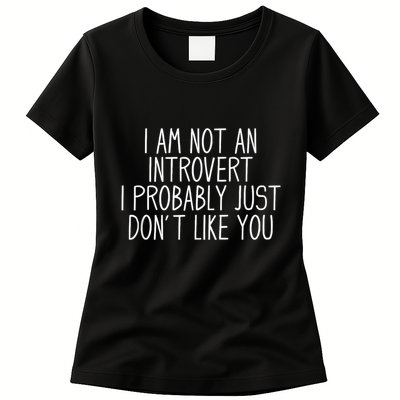 Funny Antisocial Introvert Womens T-Shirt