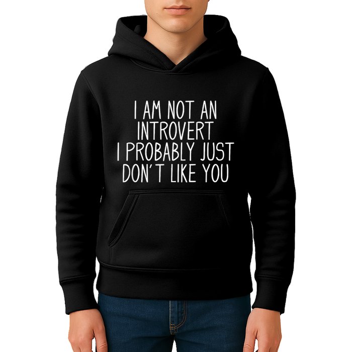 Funny Antisocial Introvert Kids Hoodie