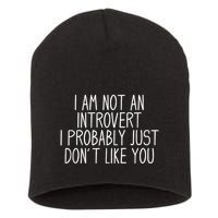 Funny Antisocial Introvert Short Acrylic Beanie
