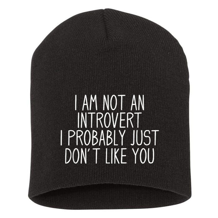 Funny Antisocial Introvert Short Acrylic Beanie