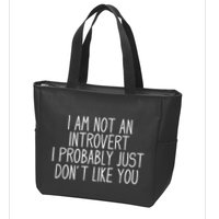Funny Antisocial Introvert Zip Tote Bag