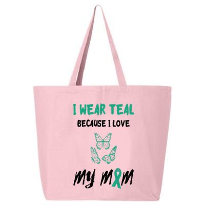 Food Allergy I Love My Mom Food Allergy Awareness Ribbon 25L Jumbo Tote