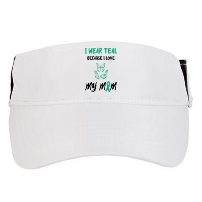 Food Allergy I Love My Mom Food Allergy Awareness Ribbon Adult Drive Performance Visor