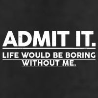 Funny Admit It Life Would Be Boring Without Me Beanie