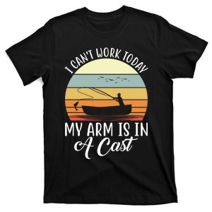 Fishing Arm In Cast Fun T-Shirt