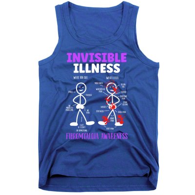 Fibromyalgia Awareness Invisible Illness Disease Survivor Funny Gift Tank Top