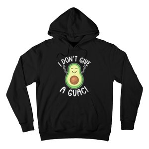 Funny Avocado I Don't Give A Guac Vegan Hoodie