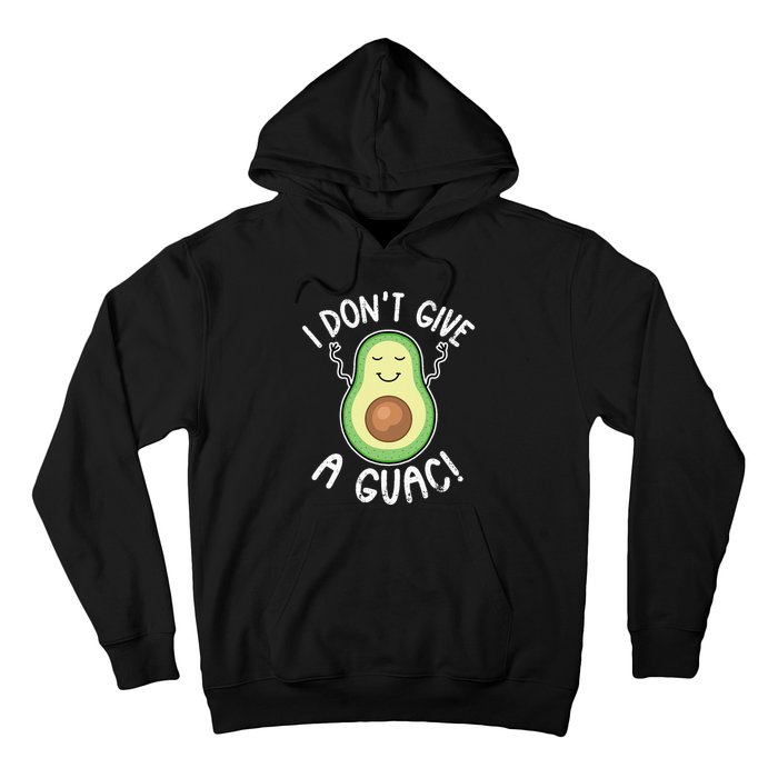 Funny Avocado I Don't Give A Guac Vegan Hoodie