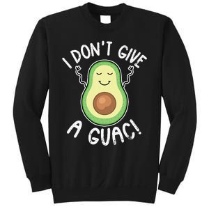 Funny Avocado I Don't Give A Guac Vegan Sweatshirt