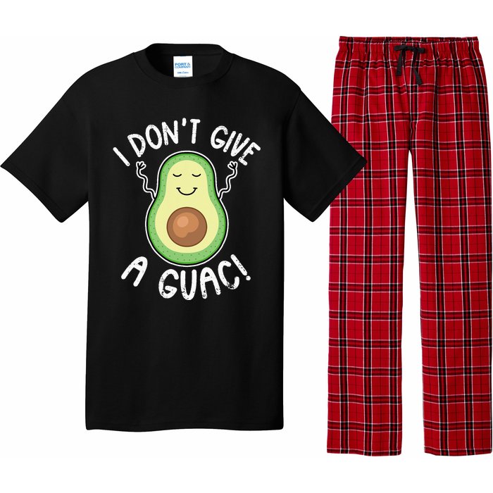 Funny Avocado I Don't Give A Guac Vegan Pajama Set