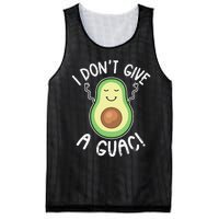 Funny Avocado I Don't Give A Guac Vegan Mesh Reversible Basketball Jersey Tank