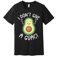 Funny Avocado I Don't Give A Guac Vegan Premium T-Shirt