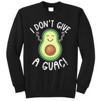 Funny Avocado I Don't Give A Guac Vegan Tall Sweatshirt