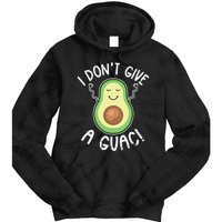 Funny Avocado I Don't Give A Guac Vegan Tie Dye Hoodie