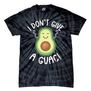 Funny Avocado I Don't Give A Guac Vegan Tie-Dye T-Shirt