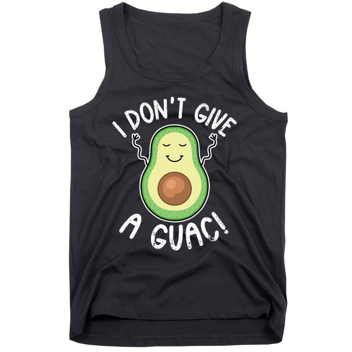 Funny Avocado I Don't Give A Guac Vegan Tank Top