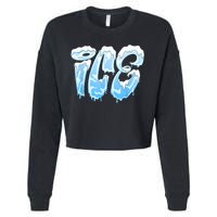 Fire And Ice Costume Halloween Family Matching Ice And Baby Cropped Pullover Crew