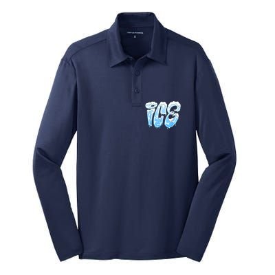 Fire And Ice Costume Halloween Family Matching Ice And Baby Silk Touch Performance Long Sleeve Polo