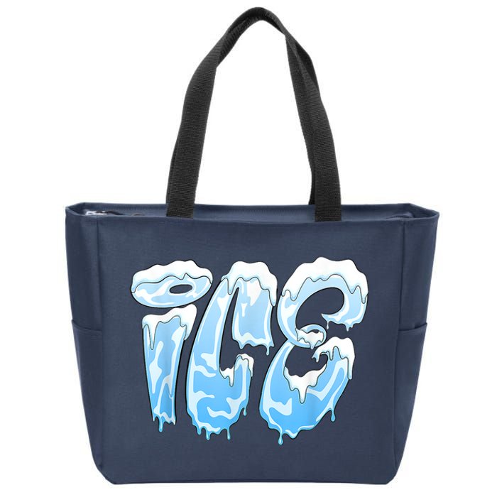 Fire And Ice Costume Halloween Family Matching Ice And Baby Zip Tote Bag