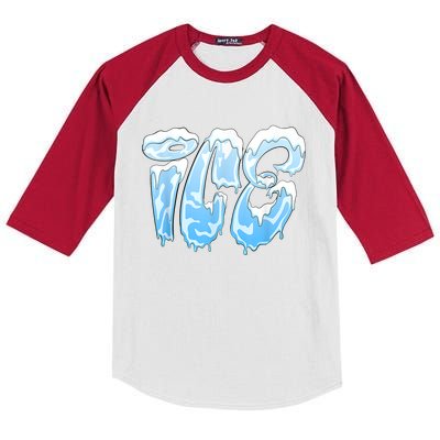 Fire And Ice Costume Halloween Family Matching Ice And Baby Kids Colorblock Raglan Jersey