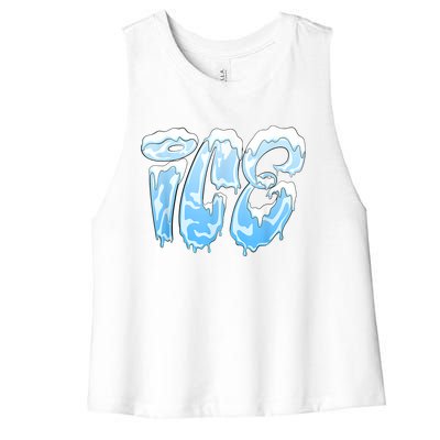 Fire And Ice Costume Halloween Family Matching Ice And Baby Women's Racerback Cropped Tank