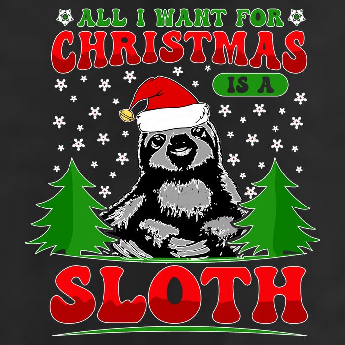 Funny All I Want For Christmas Is A Sloth Trucker Hat