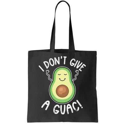 Funny Avocado I Don't Give A Guac Vegan Tote Bag