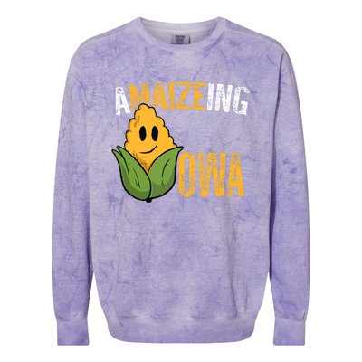 Funny Amaizeing Iowa Colorblast Crewneck Sweatshirt