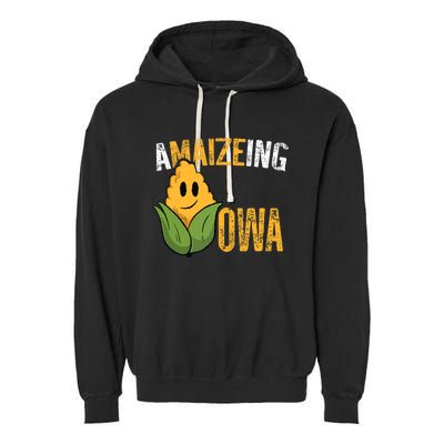 Funny Amaizeing Iowa Garment-Dyed Fleece Hoodie