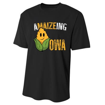 Funny Amaizeing Iowa Performance Sprint T-Shirt