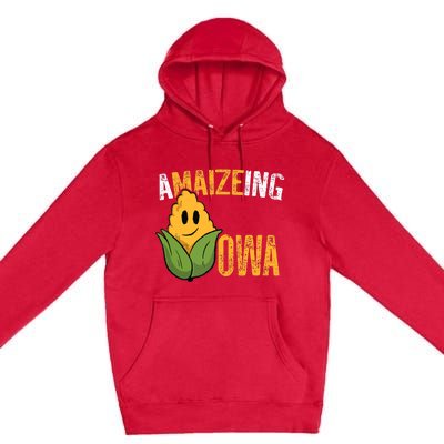 Funny Amaizeing Iowa Premium Pullover Hoodie