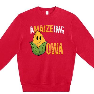 Funny Amaizeing Iowa Premium Crewneck Sweatshirt