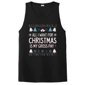 Funny All I Want For Christmas Is My Gross Pay Joke Humour PosiCharge Competitor Tank