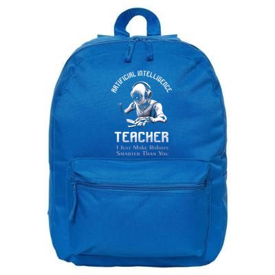 Funny Artificial Intelligence Teacher Robotics Engineer Great Gift 16 in Basic Backpack