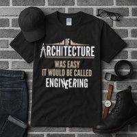 Funny Architect If Architecture Was Easy Tall T-Shirt