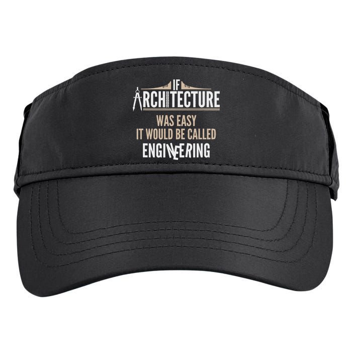 Funny Architect If Architecture Was Easy Adult Drive Performance Visor