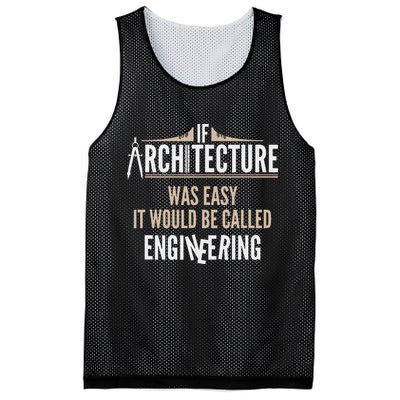 Funny Architect If Architecture Was Easy Mesh Reversible Basketball Jersey Tank