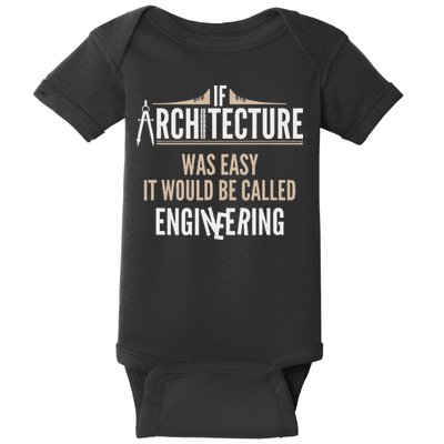Funny Architect If Architecture Was Easy Baby Bodysuit