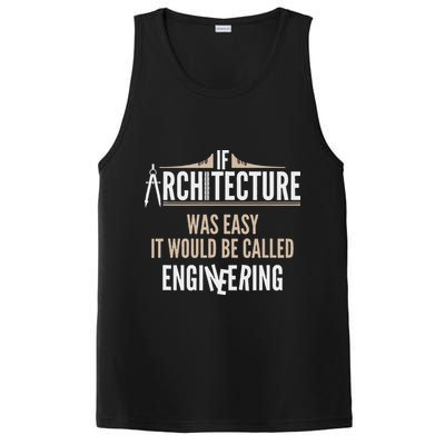 Funny Architect If Architecture Was Easy PosiCharge Competitor Tank