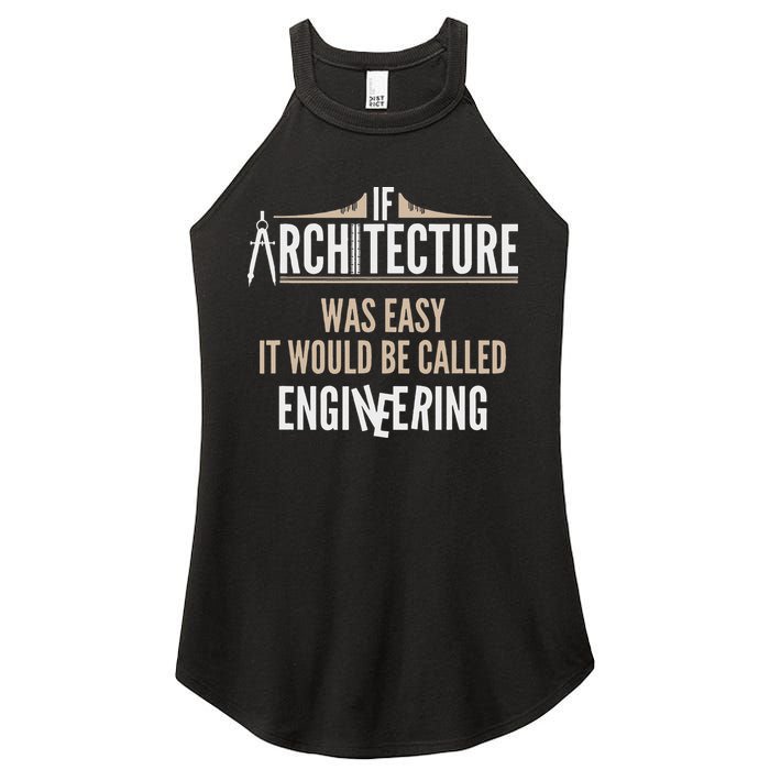 Funny Architect If Architecture Was Easy Women's Perfect Tri Rocker Tank