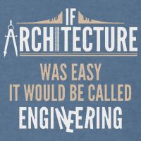 Funny Architect If Architecture Was Easy Garment-Dyed Sweatshirt