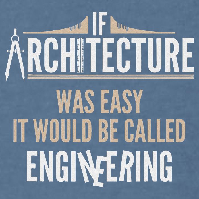 Funny Architect If Architecture Was Easy Garment-Dyed Sweatshirt