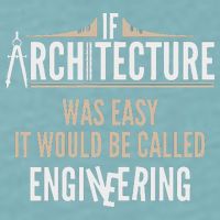 Funny Architect If Architecture Was Easy Sueded Cloud Jersey T-Shirt