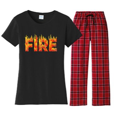 Fire and Ice Halloween Family Costume Women's Flannel Pajama Set