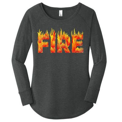 Fire and Ice Halloween Family Costume Women's Perfect Tri Tunic Long Sleeve Shirt