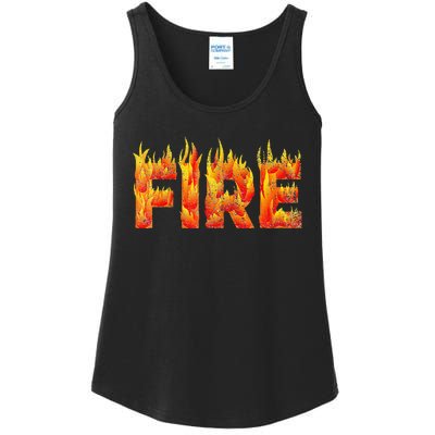 Fire and Ice Halloween Family Costume Ladies Essential Tank