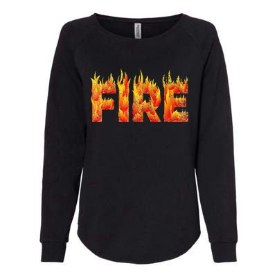 Fire and Ice Halloween Family Costume Womens California Wash Sweatshirt